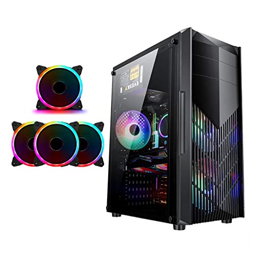 Black Mid-Tower ATX PC Case with Transparent Side Panels P320