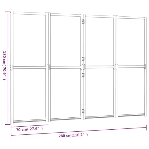 Cream White Acacia Wood Room Divider E9420