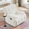 Yellow Soft Fabric Swivel Rocker Recliner Chair P793