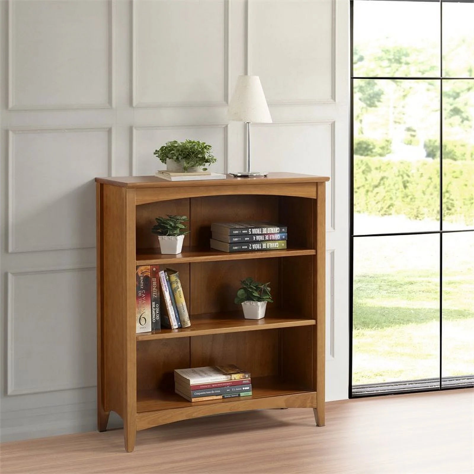 36" Solid Wood Bookcase in Cherry Finish M557841