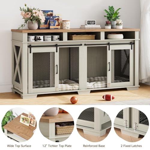 71" Dog Crate with 3 Storage Drawers & Removable Divider G67102