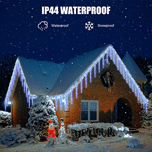 Blue 30ft 30 Tube 720 LED Meteor Shower Icicle Lights D18605