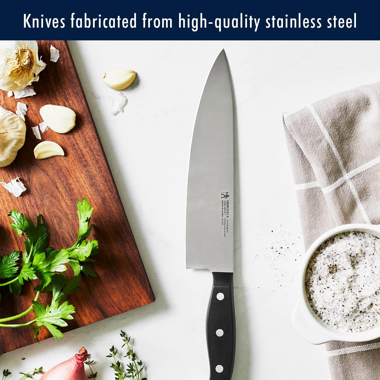 15-Piece Knife Set with Block and Knife Sharpener V92688