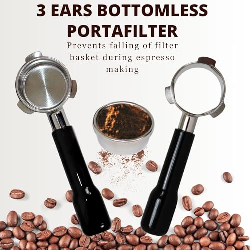 54mm Bottomless Stainless Steel Portafilter with Filter Basket E74123