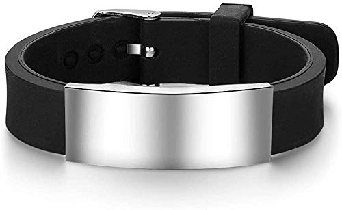 Silicone Adjustable Medical Alert Bracelets F550653
