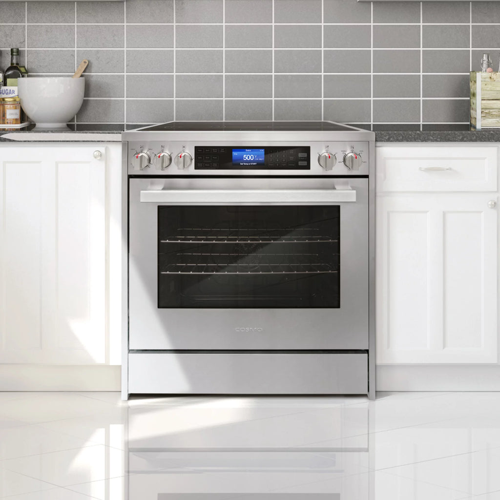 2 Piece Kitchen Appliance Package with 30" Over the Range Microwave & 30" Freestanding Electric Range S76530