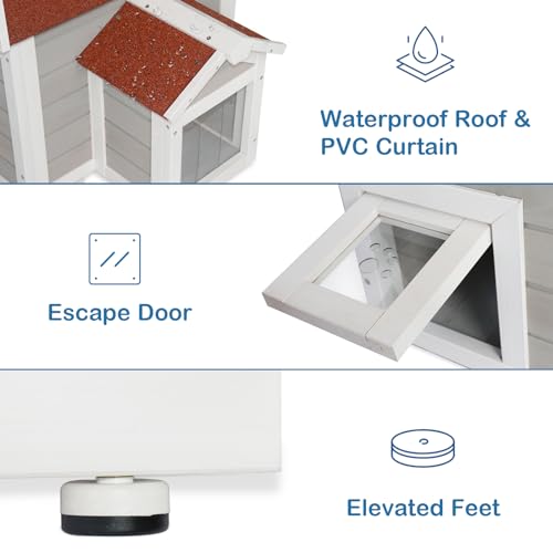 Weatherproof Outdoor Cat House N545