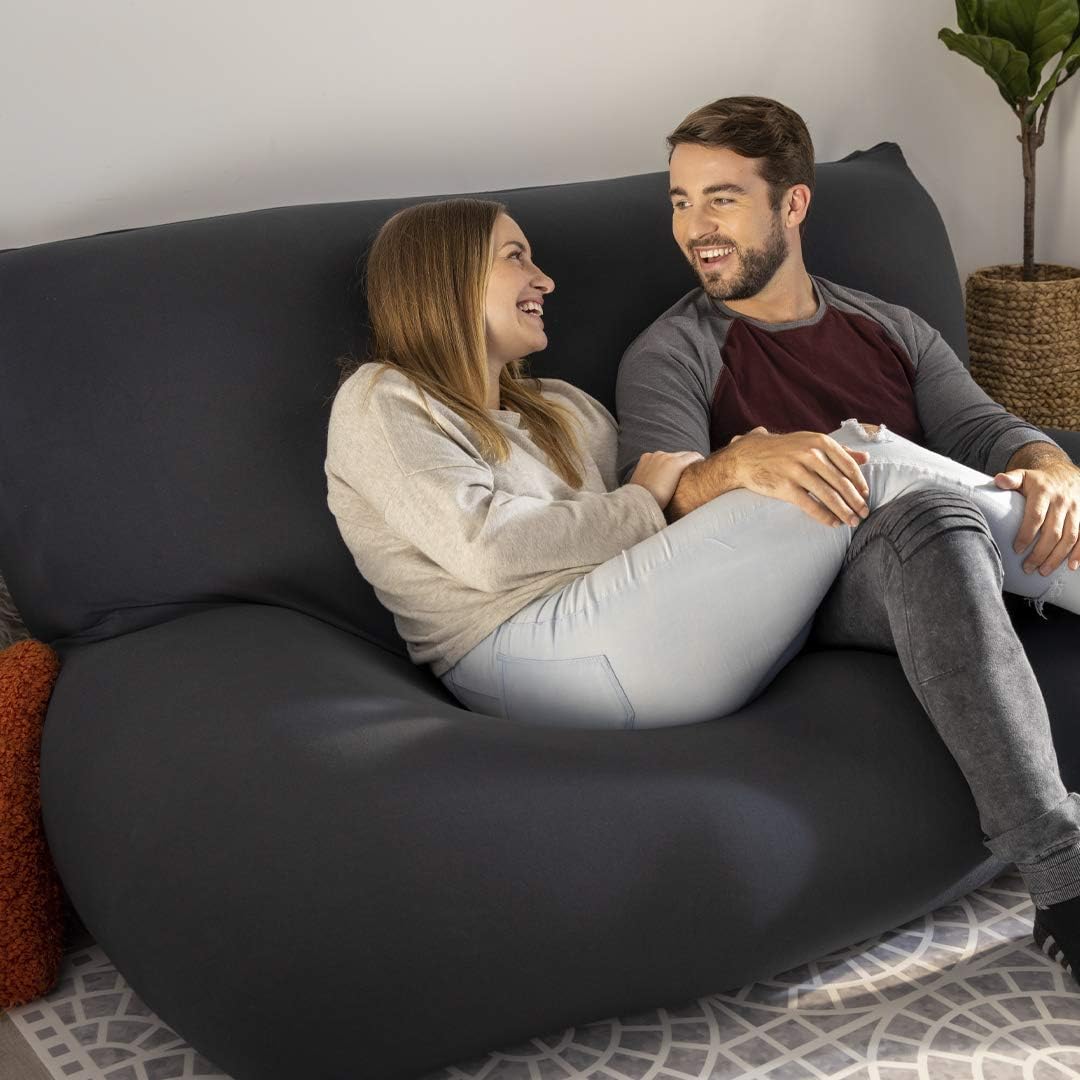 Brown Double Oversized Bean Bag Chair with Washable Outer Cover P8162