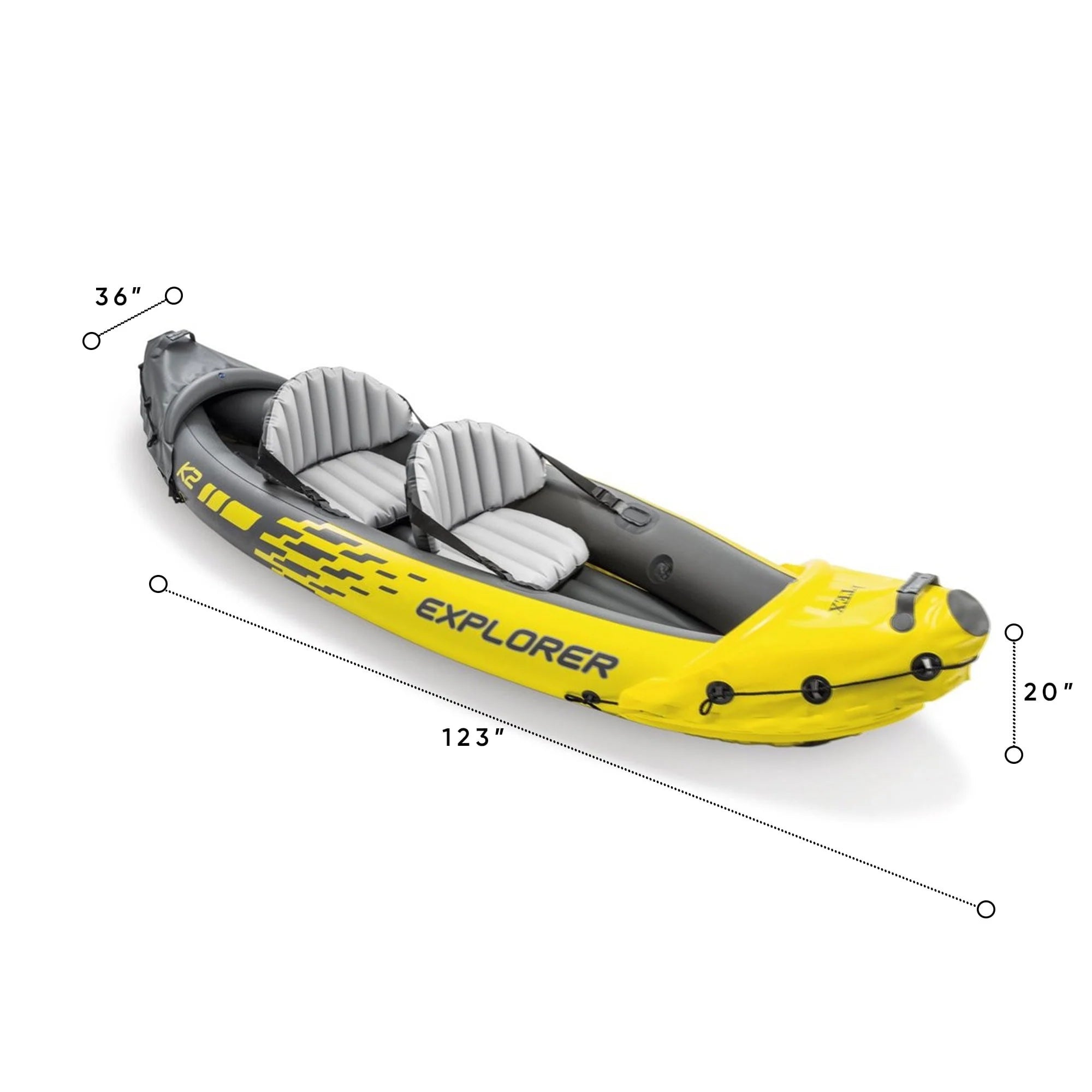 Inflatable Kayak with Oars and Hand Pump Y814