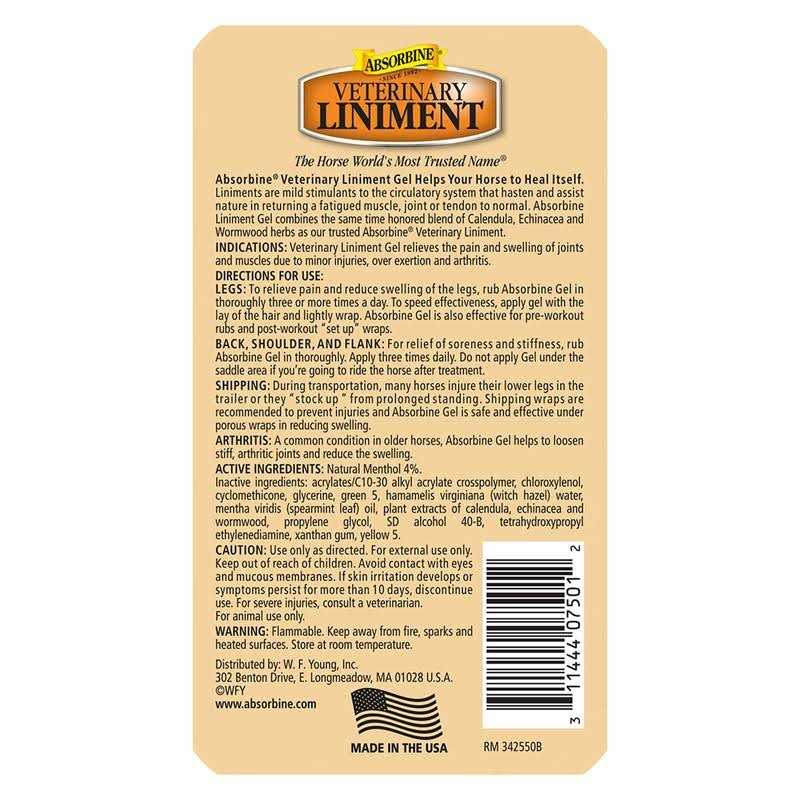 Absorbine Veterinary Liniment Gel O5148