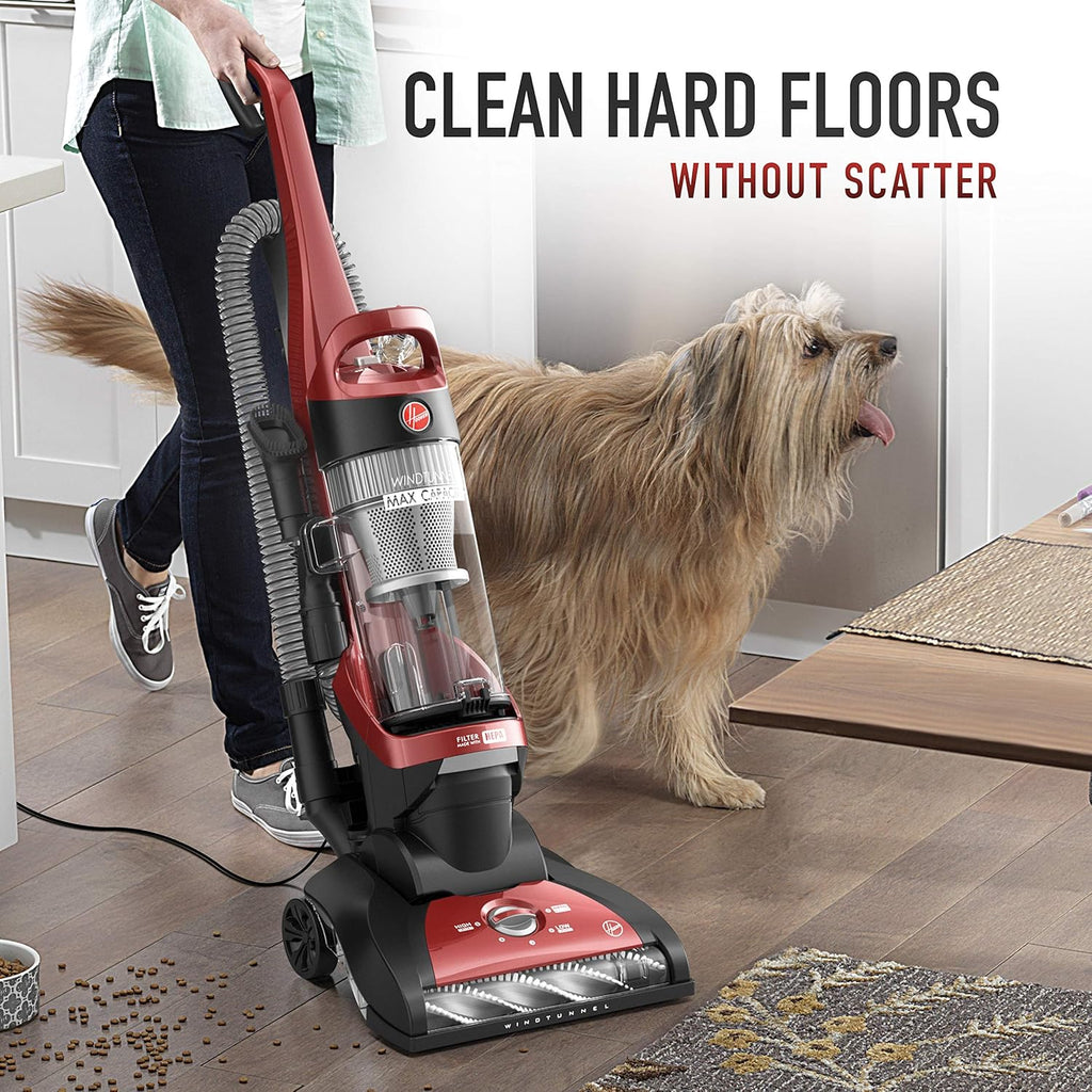 Red Upright Vacuum Cleaner with HEPA Media Filtration R1200