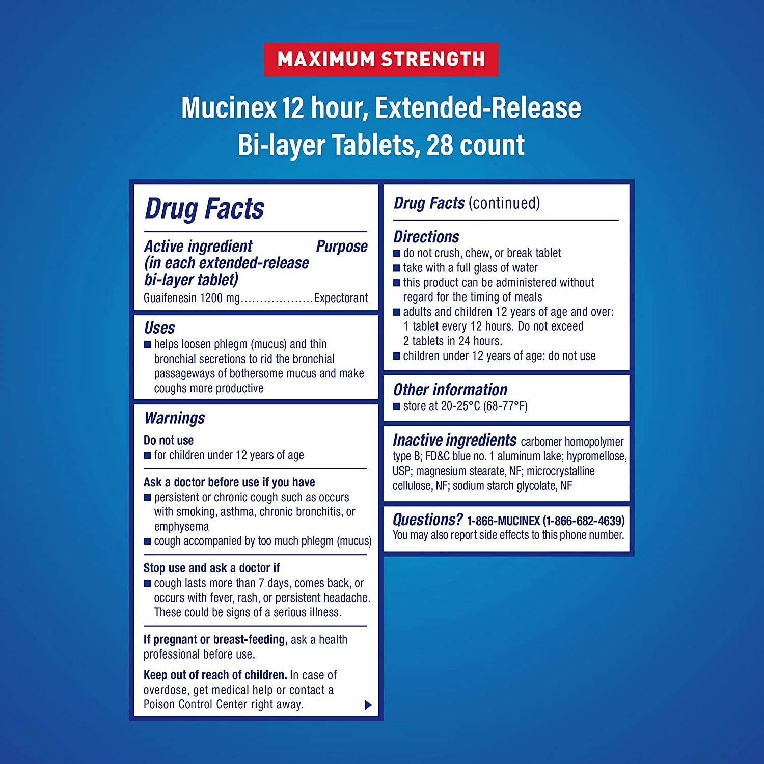 28 count Pack of 3 Extended-Release Expectorant Tablets V131
