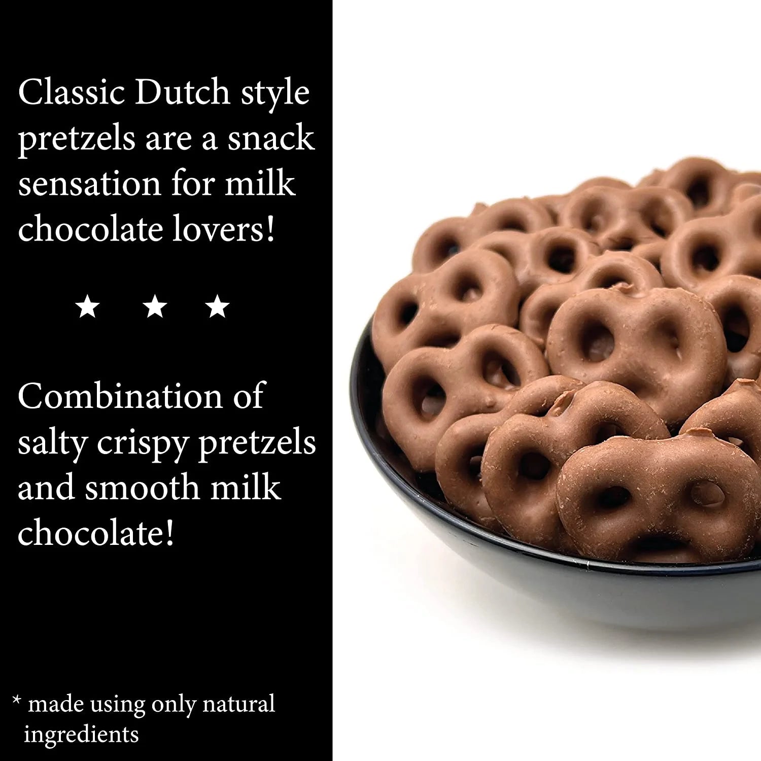 Milk Chocolate Covered Mini Pretzels, 40 Ounce O7298