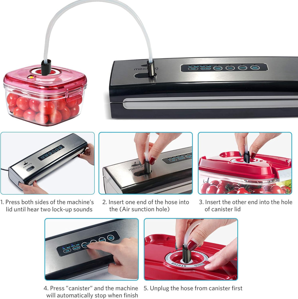 Compact Vacuum Sealer Machine with Starter Kit F4176