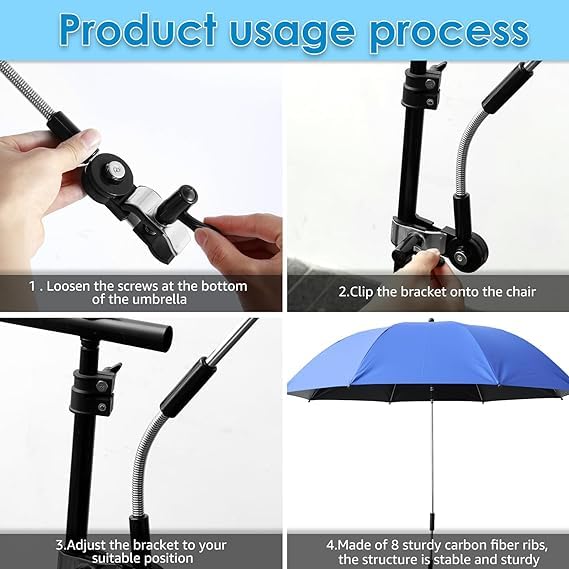 48 inches UPF 50+ Clip on Umbrella P103303