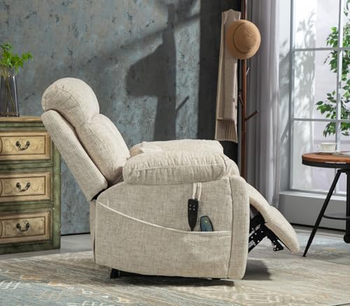 Brown Heavy Duty Electric Recliner Chair with Massage and Heat U4080