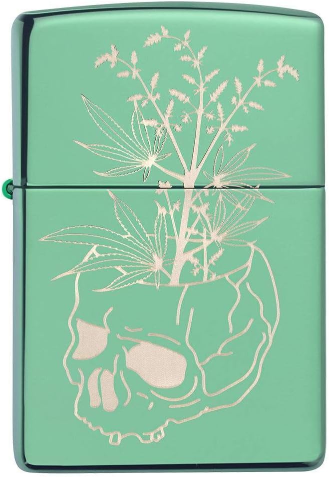 High Polish Green Pocket Lighter R277