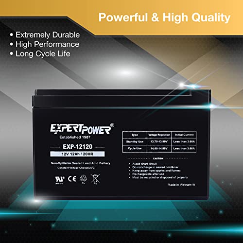 12 Volt 12 Ah Rechargeable Battery with F2 Terminals R320