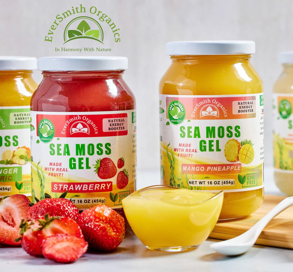 Organic Sea Moss Gel (Strawberry) 16 OZ Y997