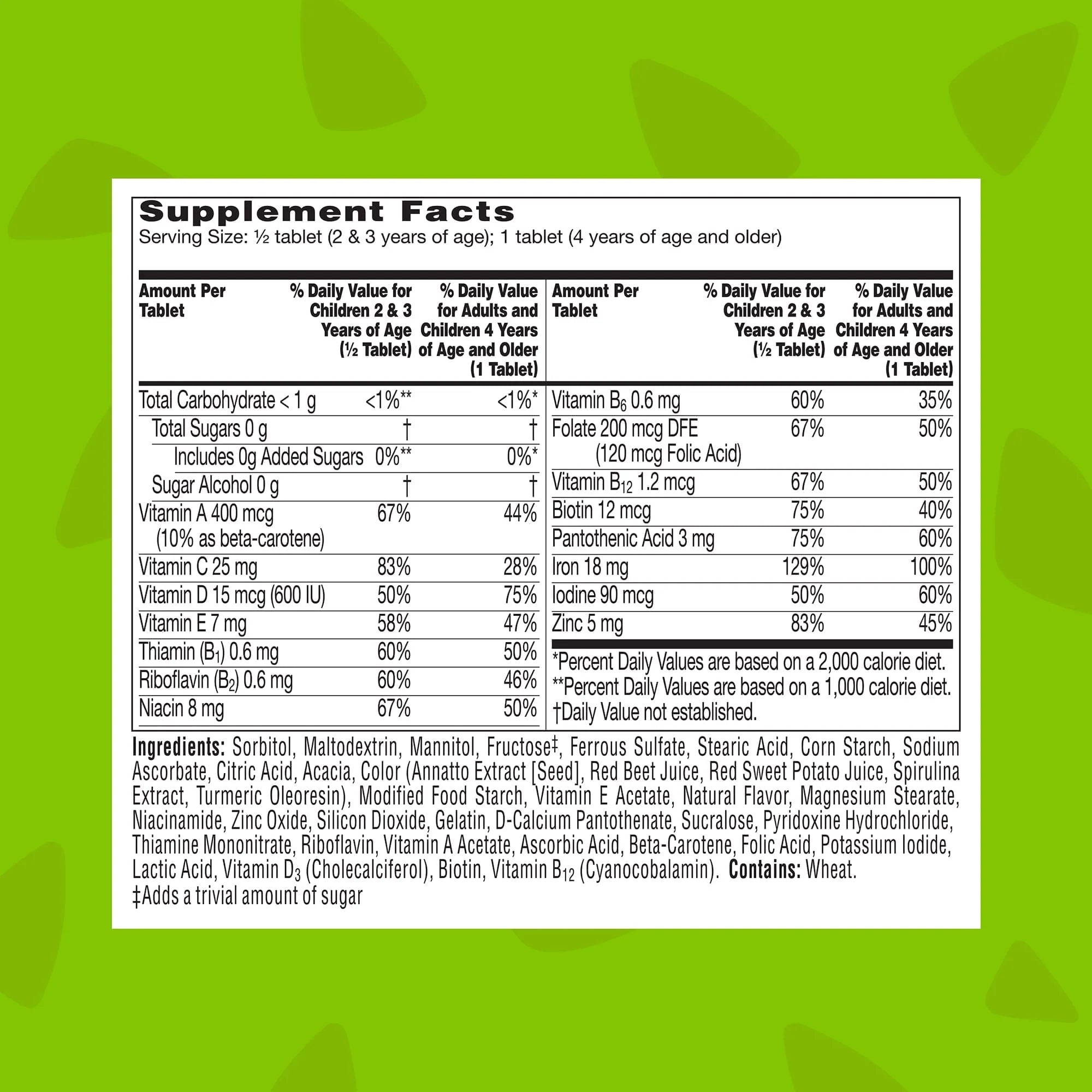 90 Ct Kids Multivitamin with Iron O130