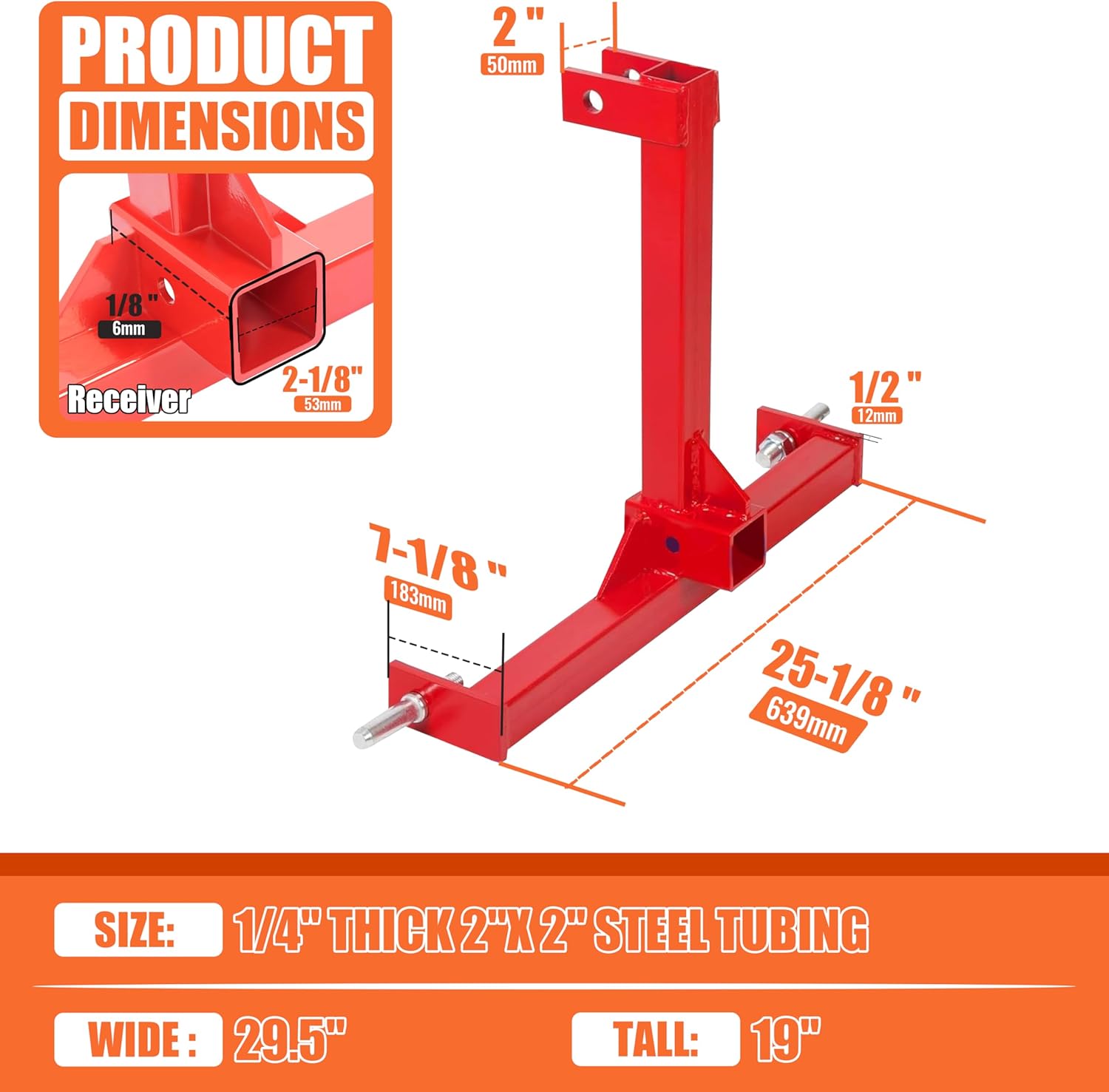 Red Towing Hitch N828674