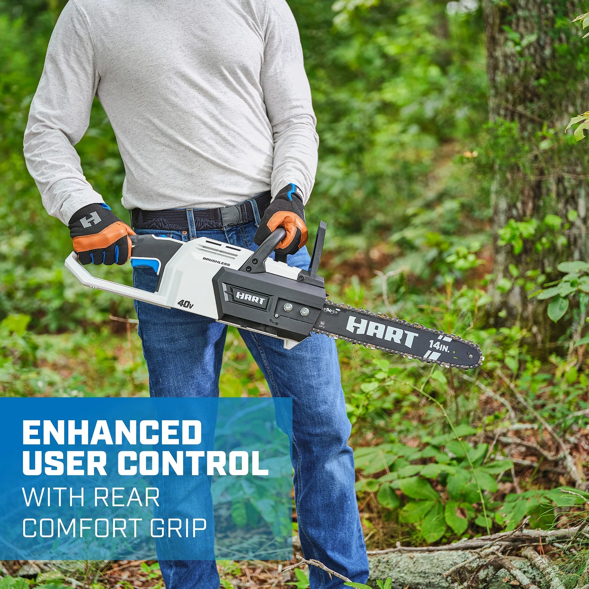 40-Volt 14-inch Battery-Powered Brushless Chainsaw Kit X2414