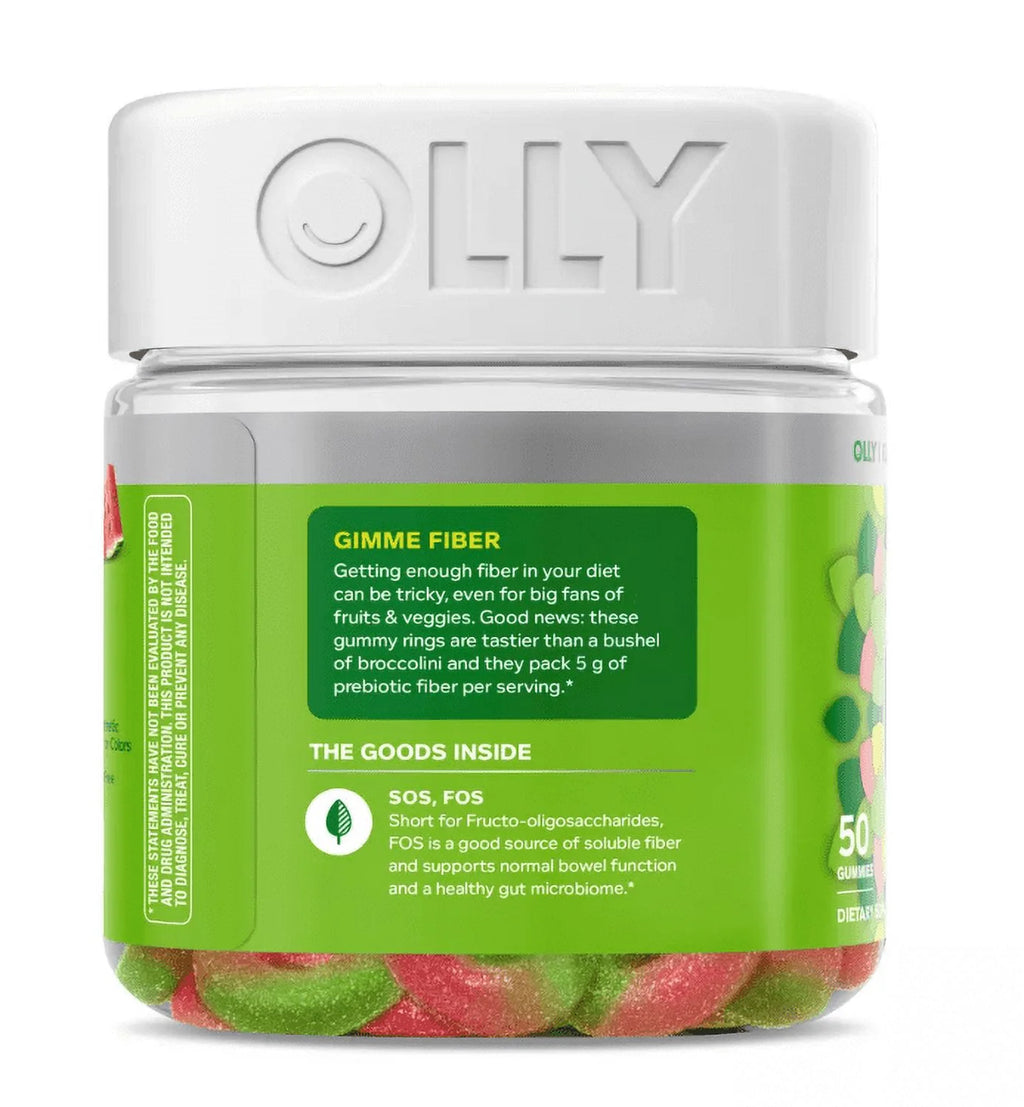 50 gummies Fiber Digestive Gummy Rings D609
