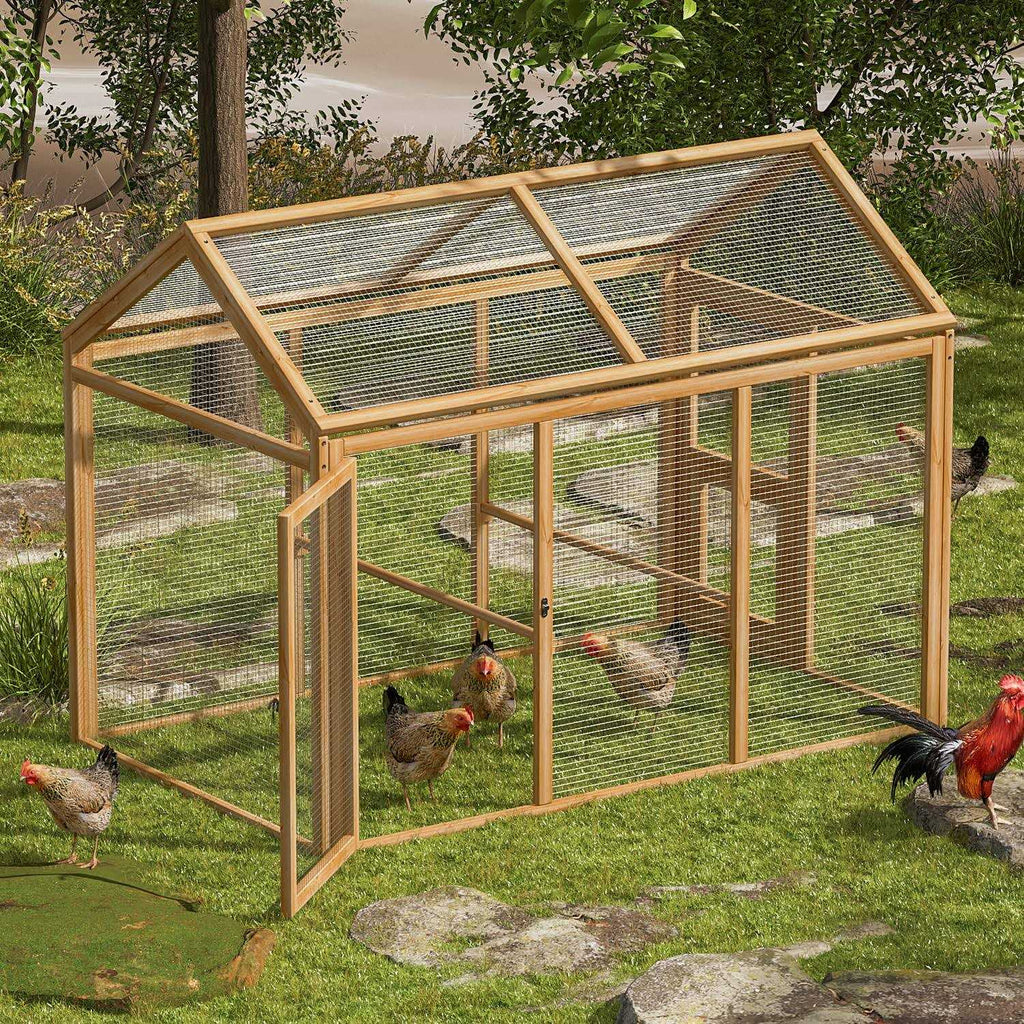 Large Outdoor Chicken Coop with Roosting Rods Z603163