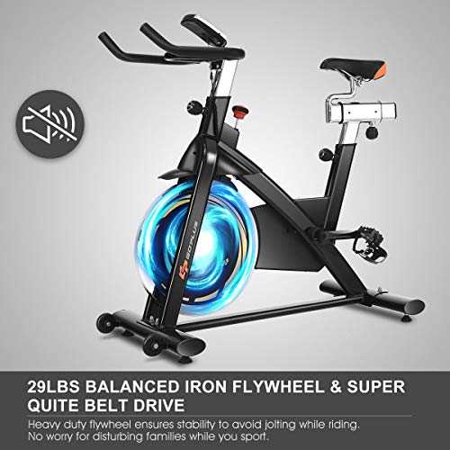 Indoor Cycling Bike with Flywheel and LCD Display T25467