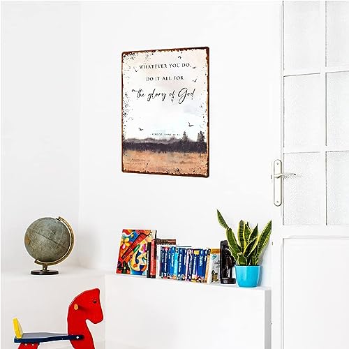 Bible Verse Wall Art Metal Sign X9825