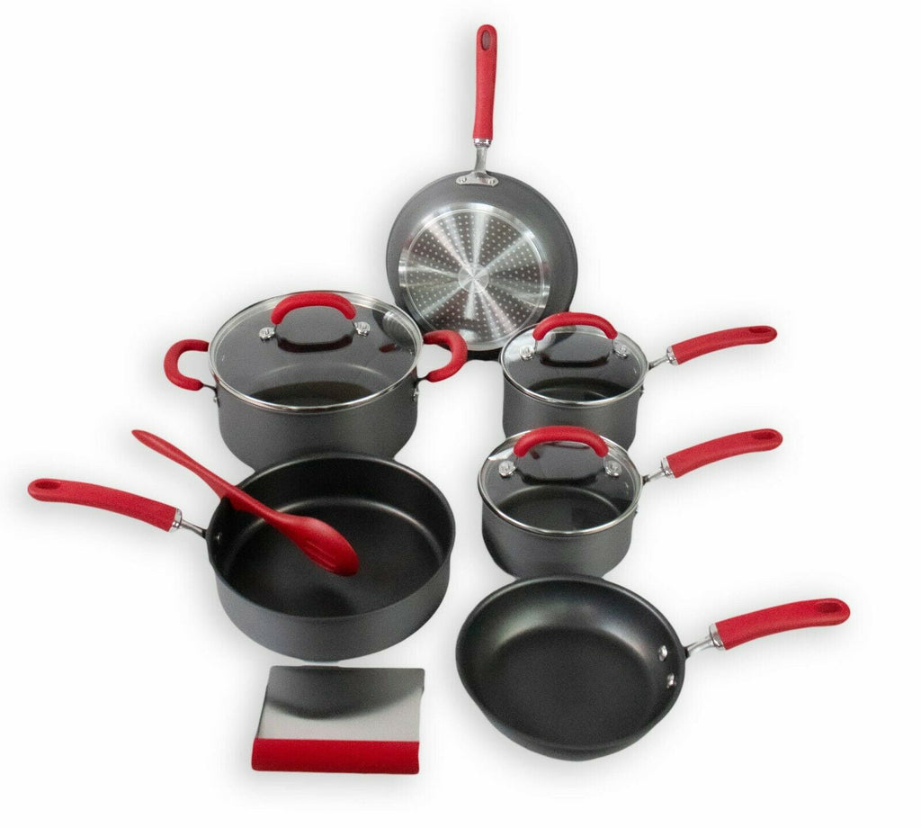 Hard Anodized Nonstick Cookware Pots & Pans Set T172