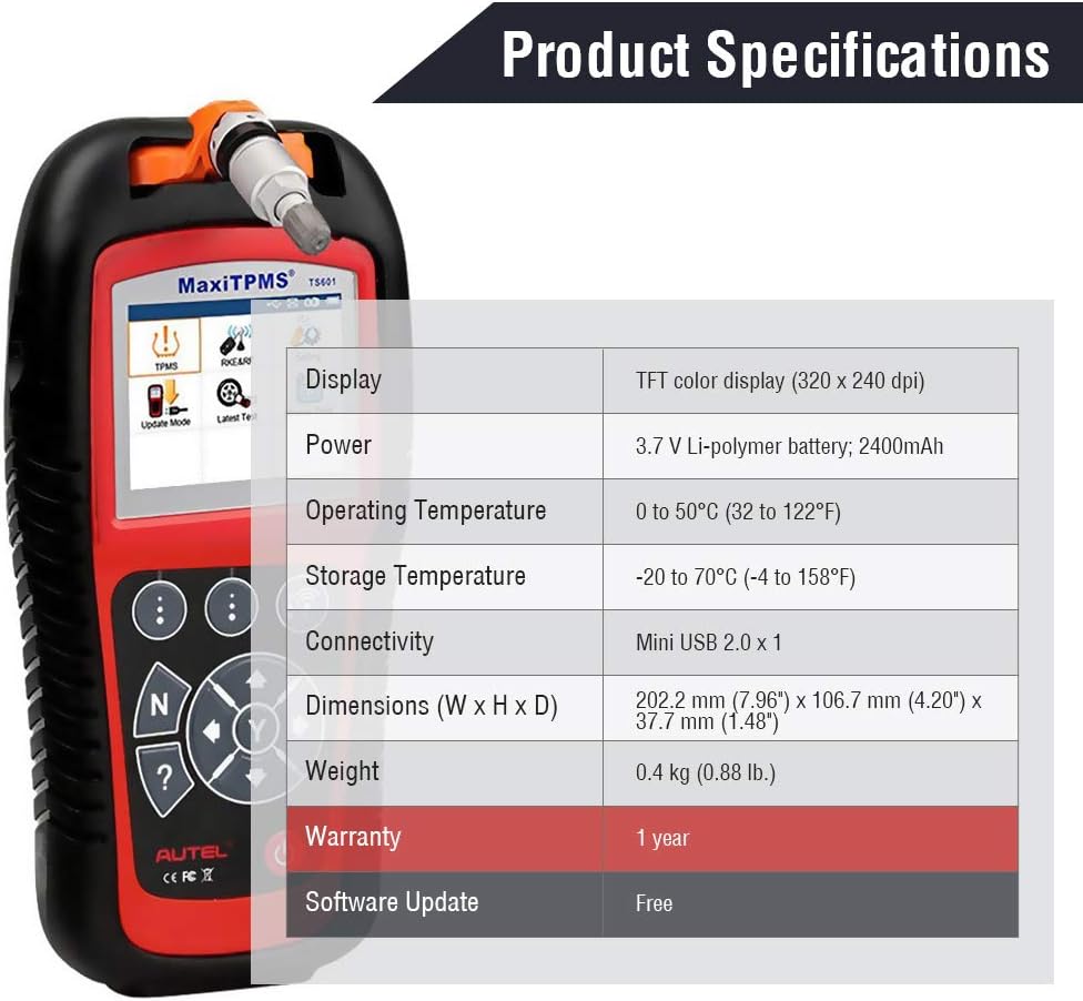 Wirelessly Sensor TPMS Reprogramming Activation Relearn Tool with OBDII Code Reader Function P7708