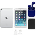 Restored Apple iPad Mini 16GB White Wi-Fi Only Bundle with Bluetooth Wireless Airbuds, Case, Charger Y66690
