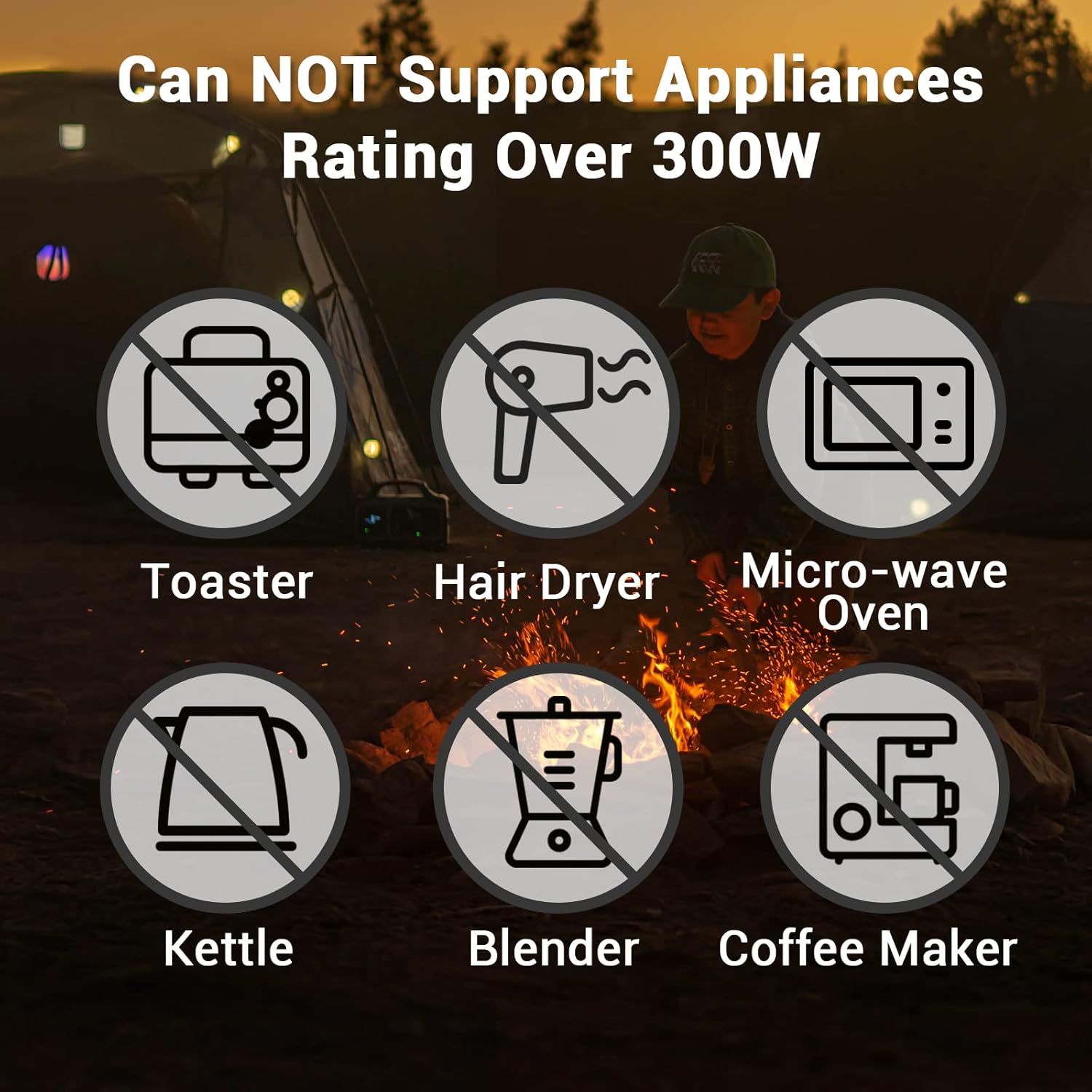 300W Portable Power Station, 280wh (78000mAh) Solar Generator with 110V Pure Sine Wave AC Outlet K5442