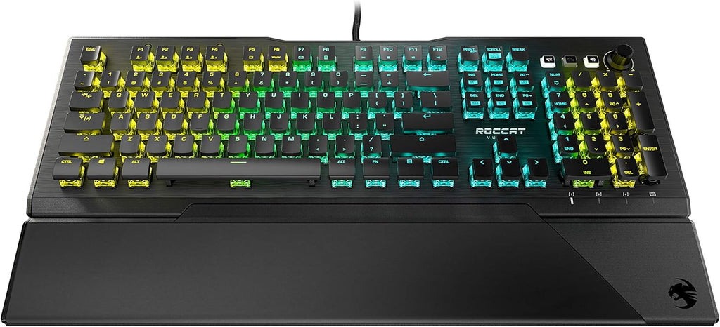 Black Tactile Optical Gaming Keyboard with Anodized Aluminum Top Plate T326781