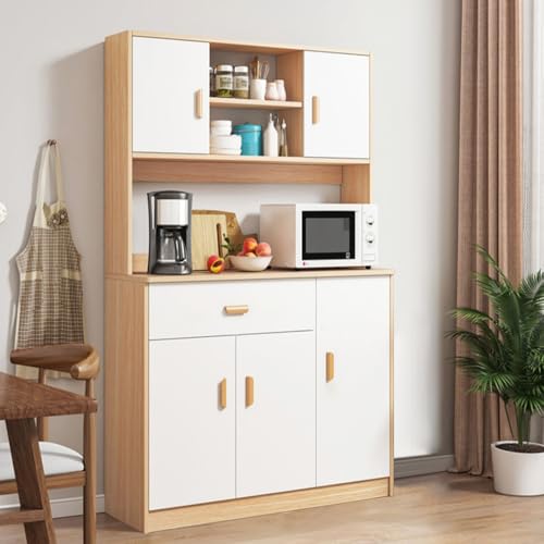 Freestanding Kitchen Pantry Storage Cabinet with Drawers, Doors, and Shelves K38621