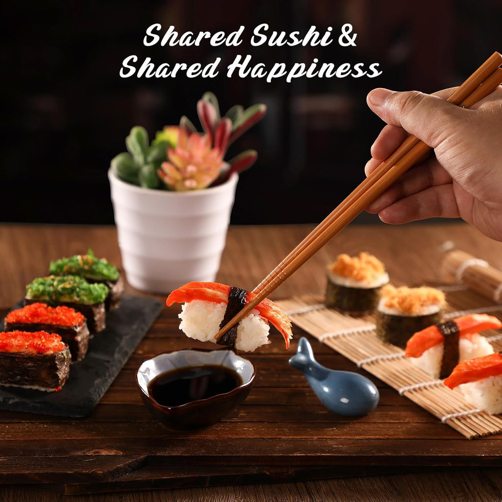 20 in 1 Sushi Making Kit with Chef’s Knife, Bamboo Mats, Rice Mold V139967