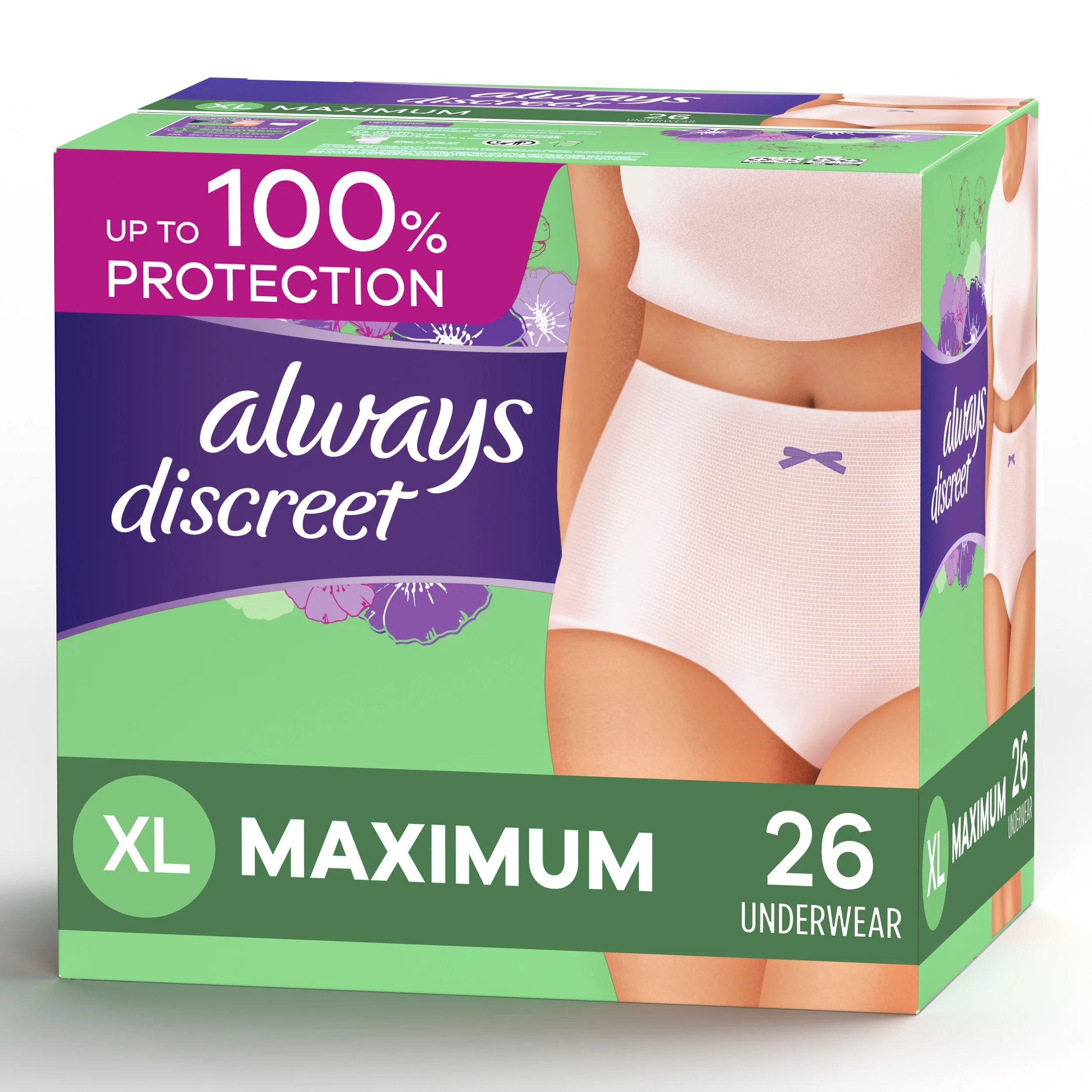 Maximum XL Postpartum Incontinence Underwear, 26 Ct I307