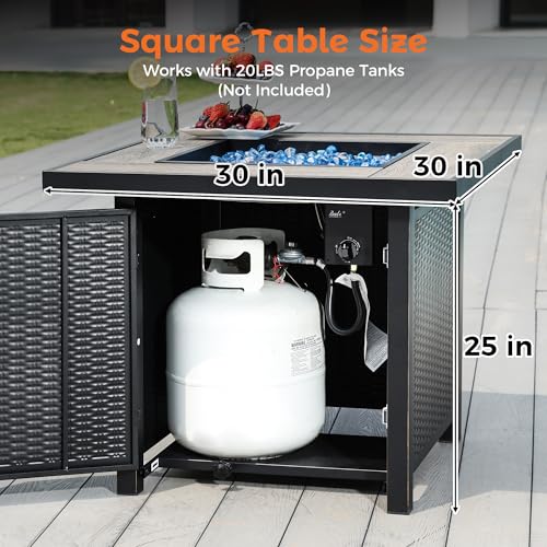 50000 BTU Propane Fire Pit Table K83462