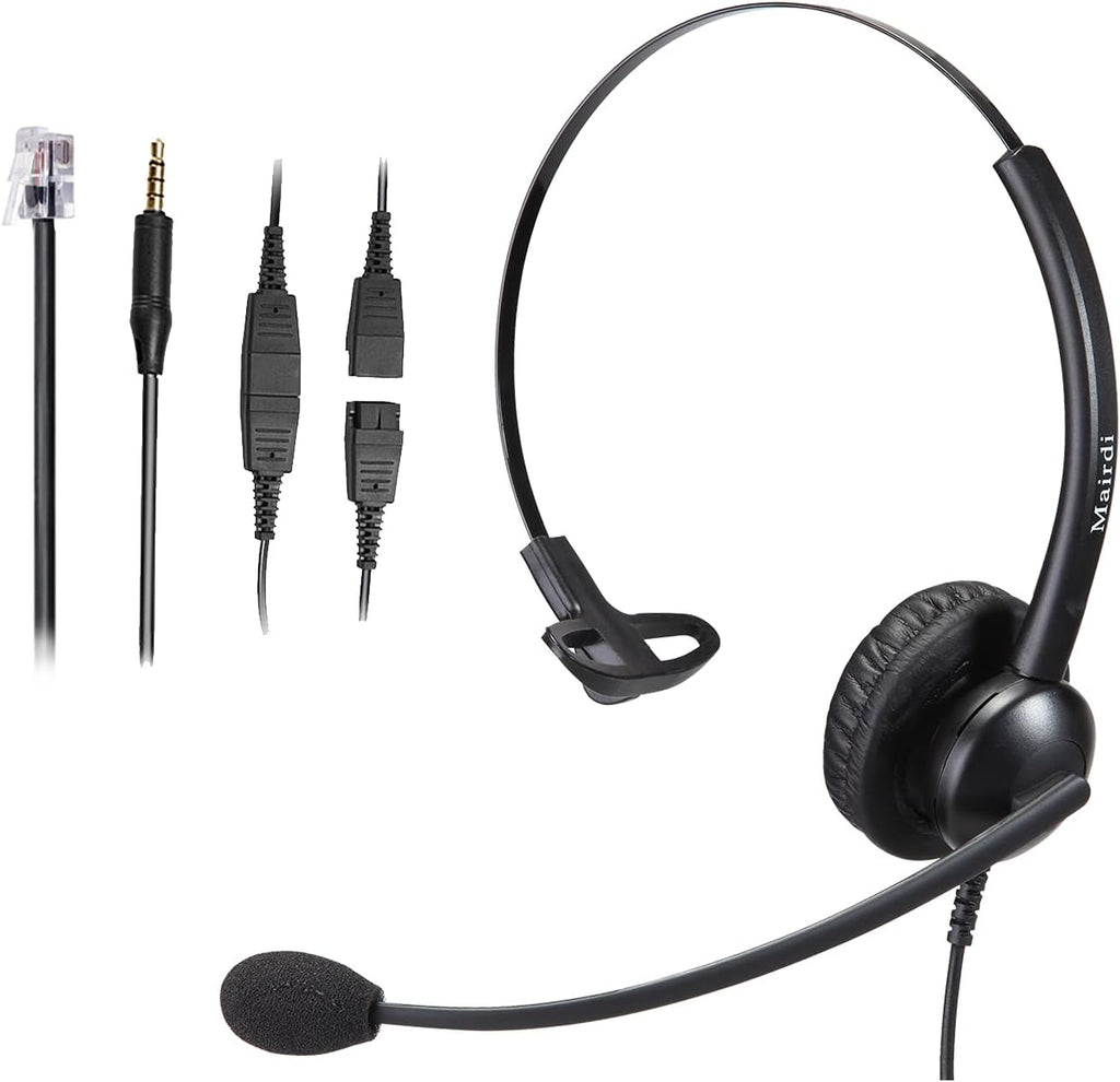 Binaural Telephone Headset with Noise Cancelling Microphone H933