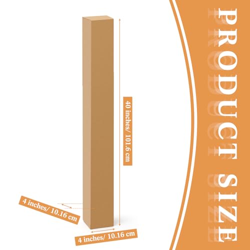30 Pcs Tall Corrugated Boxes 4x4x40 Inches V5273