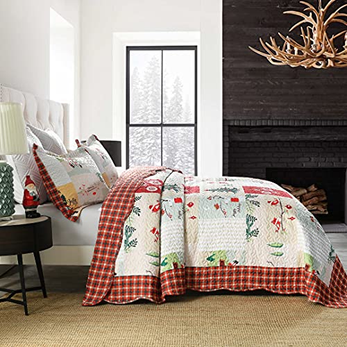 White Queen Christmas Quilt Bedspread Set T203285
