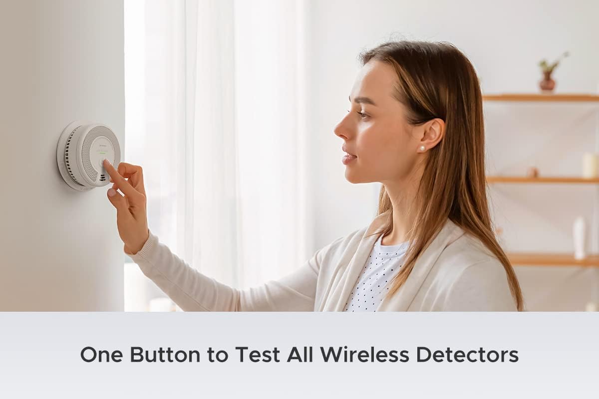Pack of 3 Wireless Interconnected Smoke and Carbon Monoxide Detector P3663