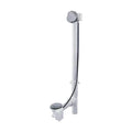 17 inch to 22 inch Bath Waste and Overflow Tub Drain in Satin Chrome Y3102