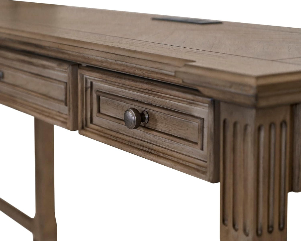 Light Brown Wood Writing Desk D12891