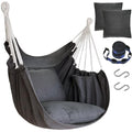 Hanging Cotton Hammock Chair with 2 Cushions W97073