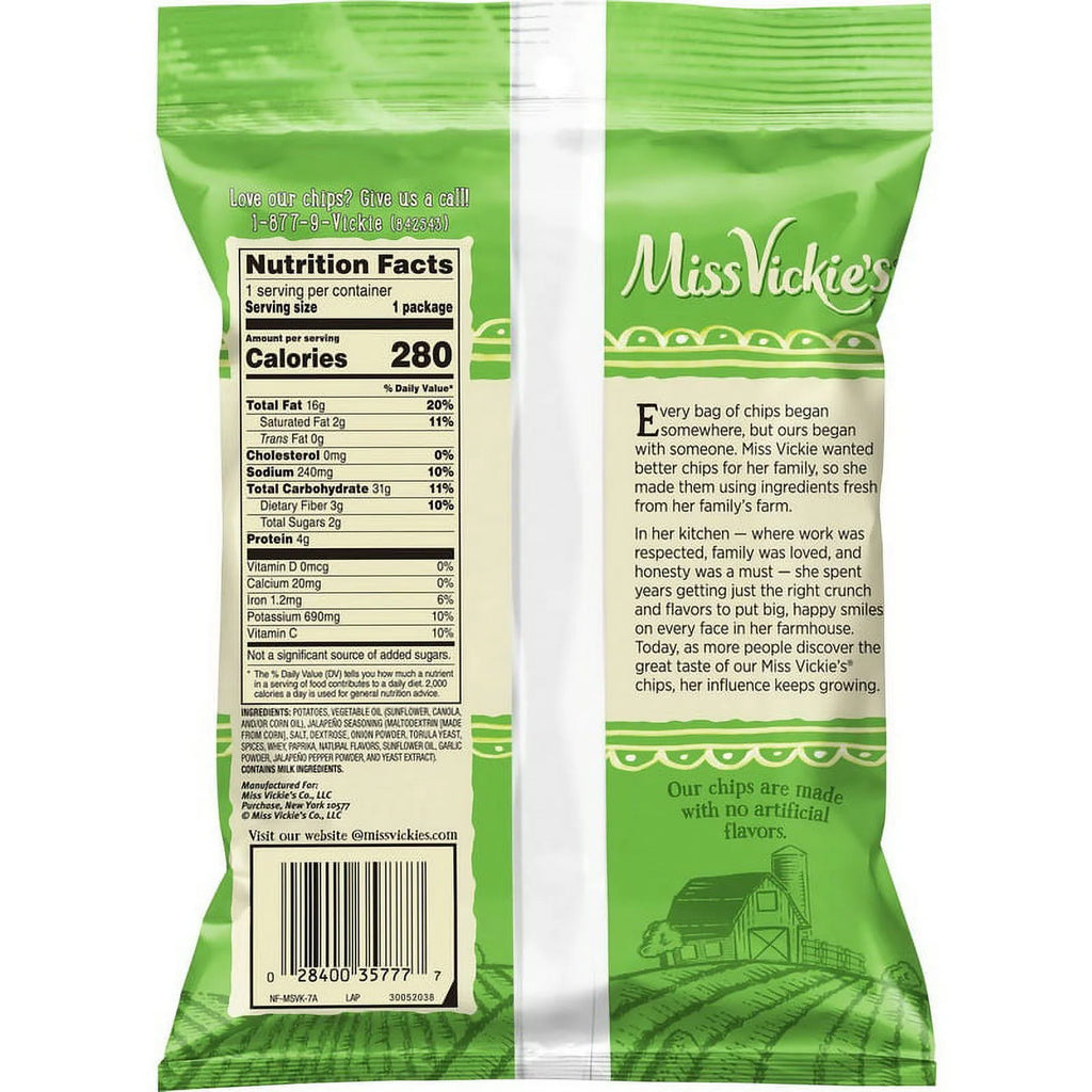 Jalapeno Kettle Cooked Potato Chips 1.875oz 24 Ct C651342