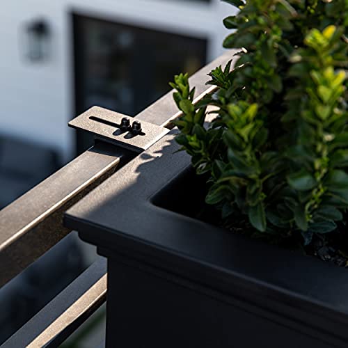 Plastic Rectangular Railing Planter E69155