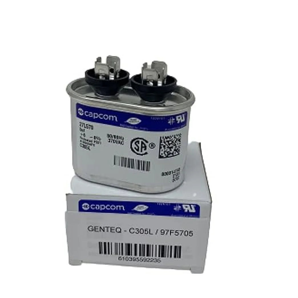 Oval 5 uf MFD 370 Volt Run Capacitor B50245
