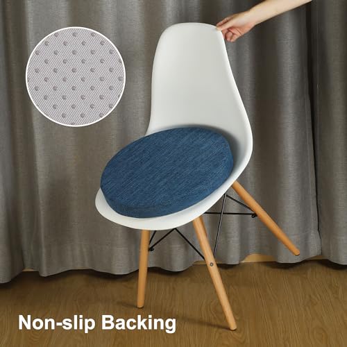 Gray 16 inch Round Chair Seat Cushion Pad H629294